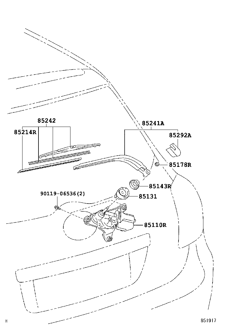  AURIS COROLLA |  REAR WIPER