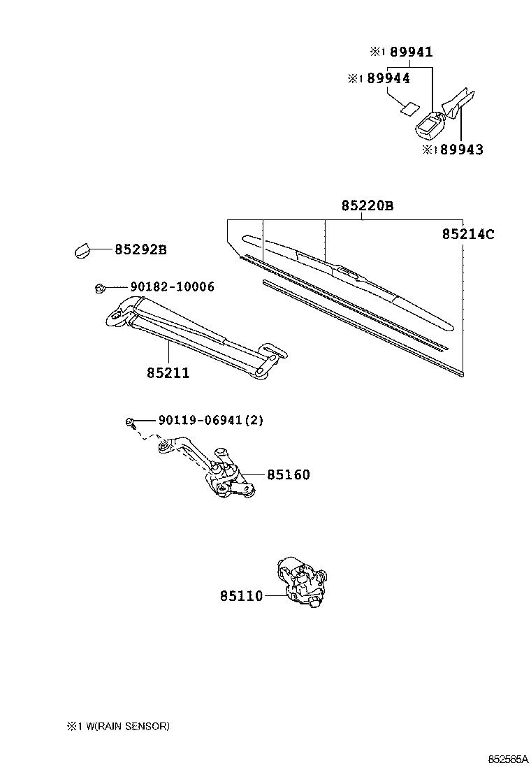  VERSO S |  WINDSHIELD WIPER