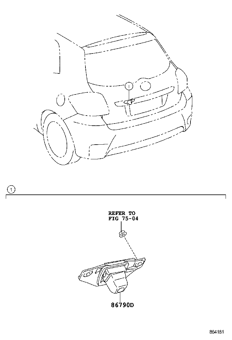  AURIS COROLLA |  REAR MONITOR DISPLAY CAMERA