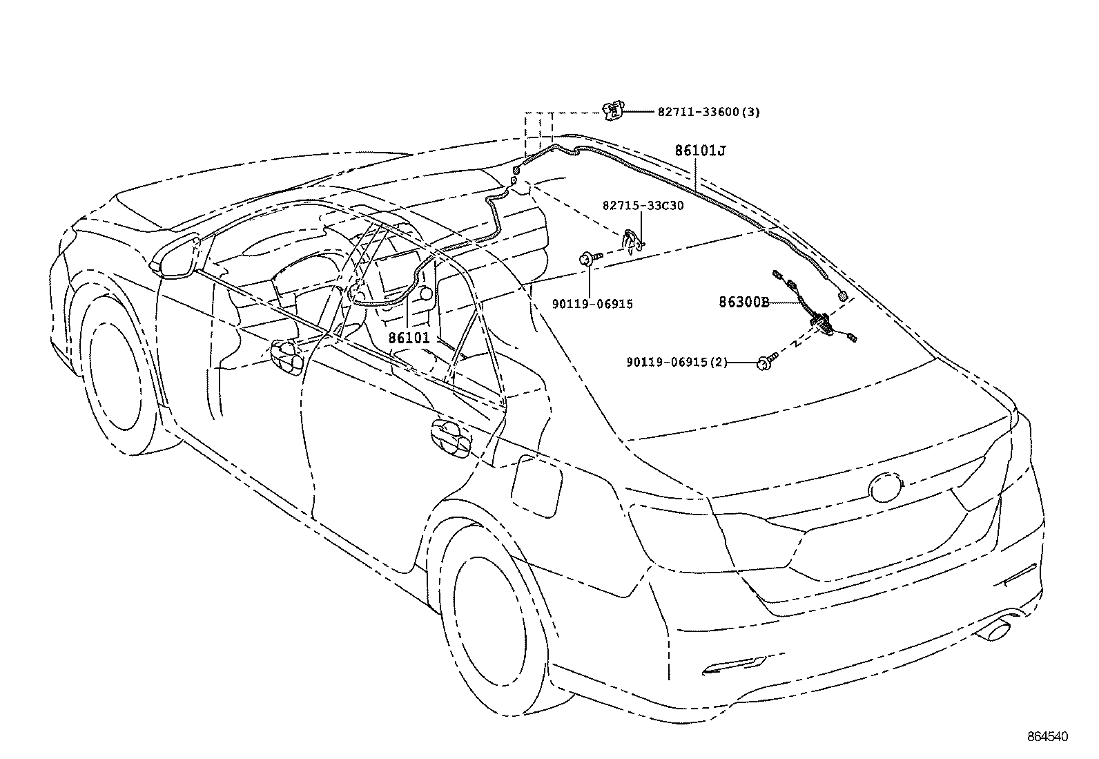  CAMRY HYBRID |  ANTENNA