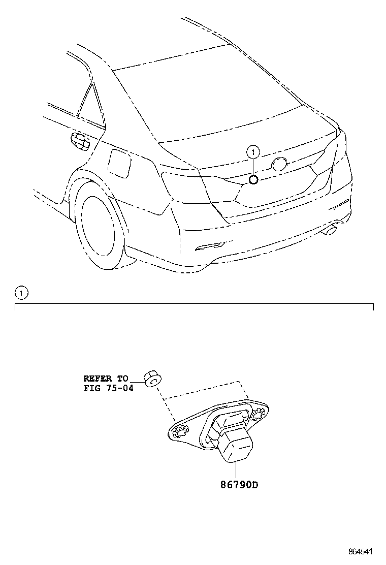  CAMRY HYBRID |  REAR MONITOR DISPLAY CAMERA