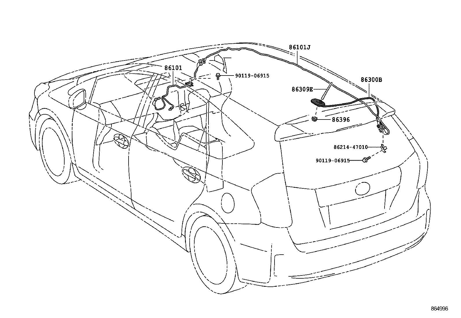  PRIUS PRIUS V |  ANTENNA