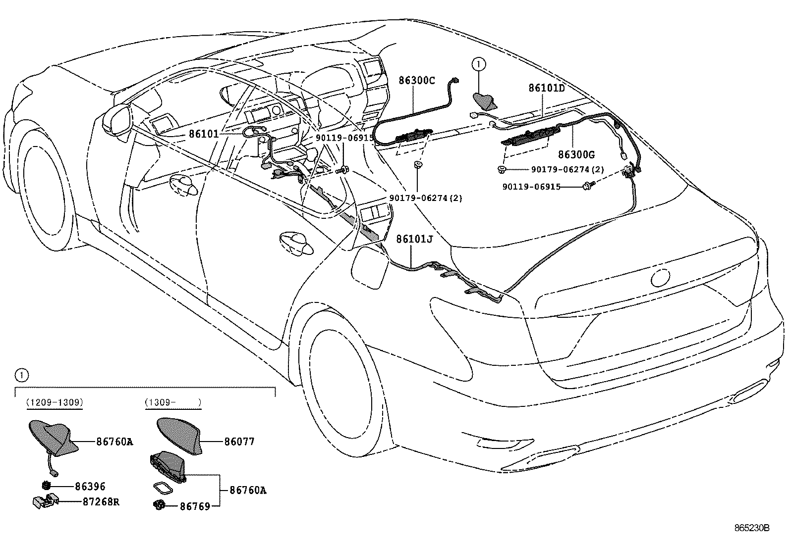  LS460 460L |  ANTENNA