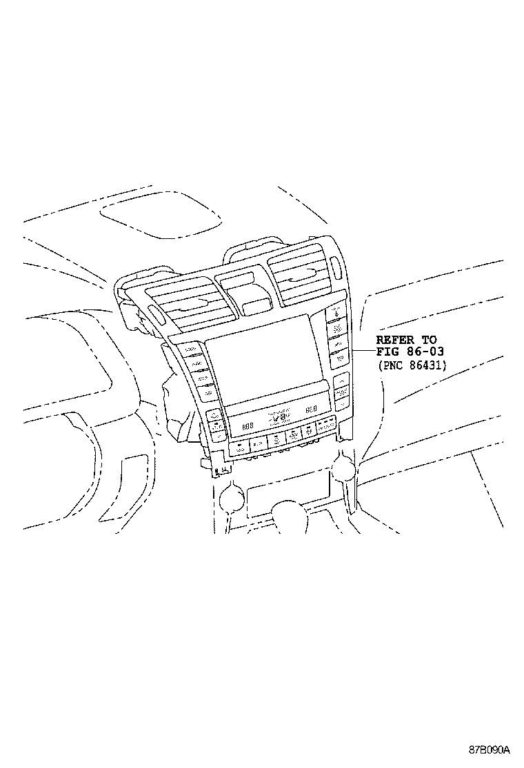  LS460 460L |  HEATING AIR CONDITIONING CONTROL AIR DUCT