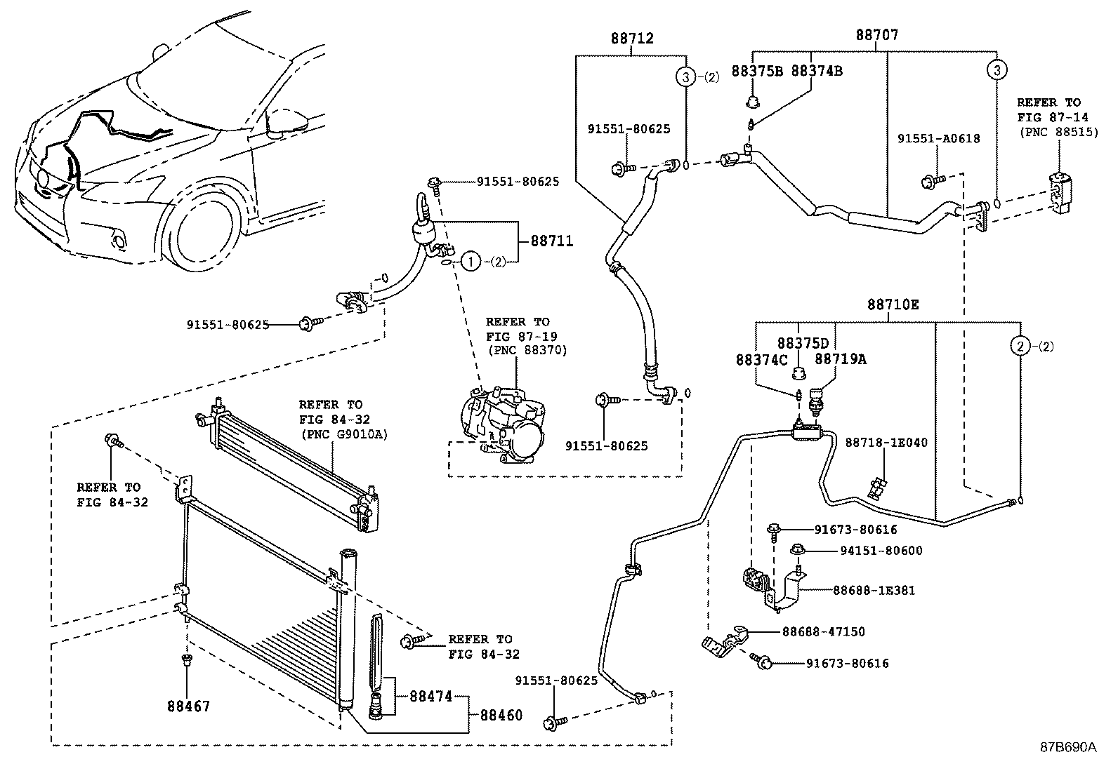  CT200H |  HEATING AIR CONDITIONING COOLER PIPING