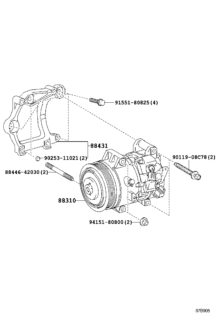  CAMRY HYBRID |  HEATING AIR CONDITIONING COMPRESSOR