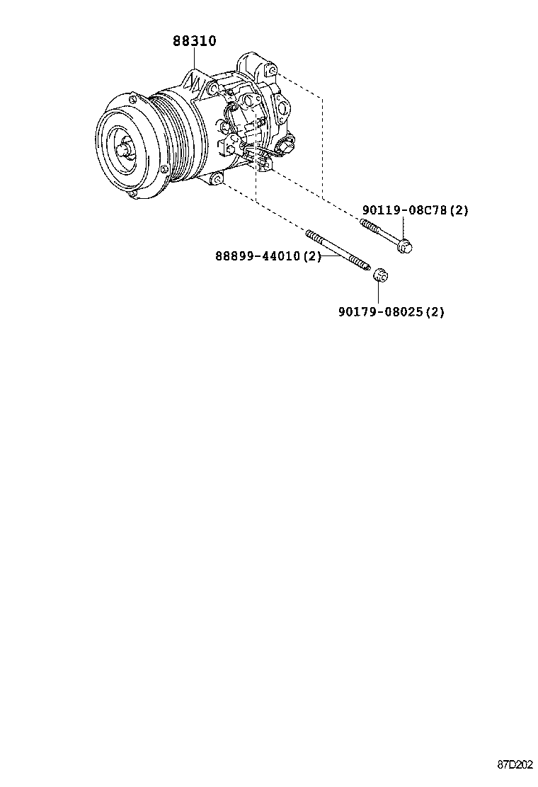  LS460 460L |  HEATING AIR CONDITIONING COMPRESSOR