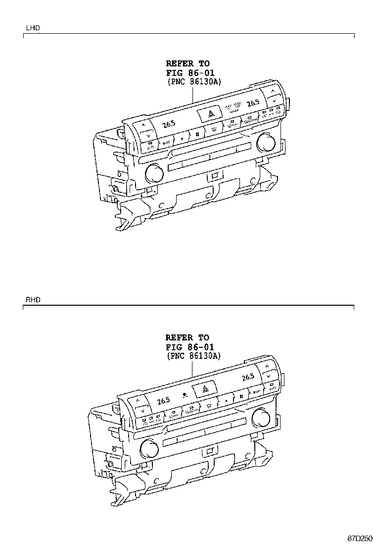  LS460 460L |  HEATING AIR CONDITIONING CONTROL AIR DUCT