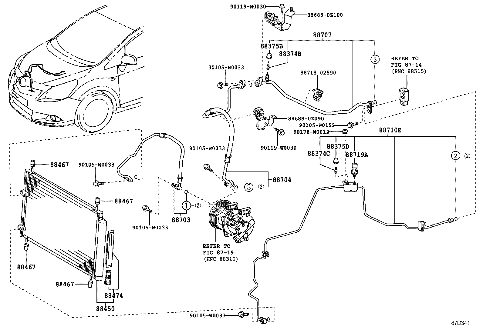  VERSO |  HEATING AIR CONDITIONING COOLER PIPING