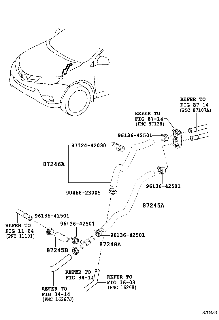  RAV4 |  HEATING AIR CONDITIONING WATER PIPING