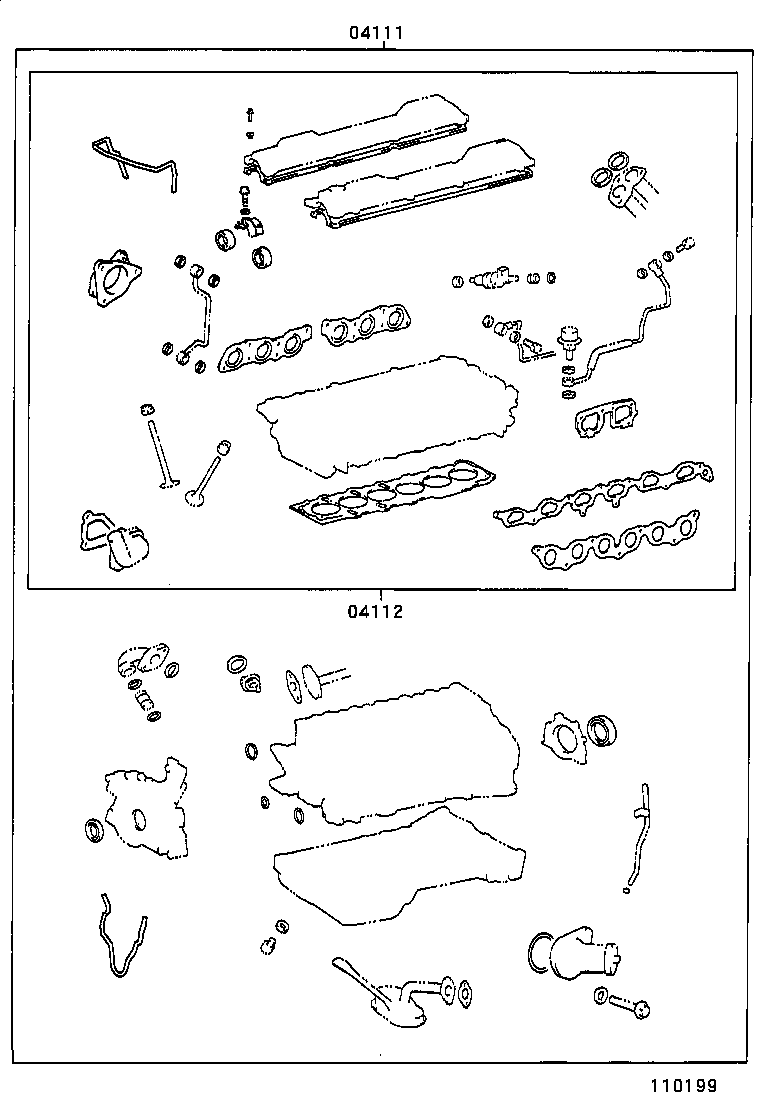  IS200 300 |  ENGINE OVERHAUL GASKET KIT