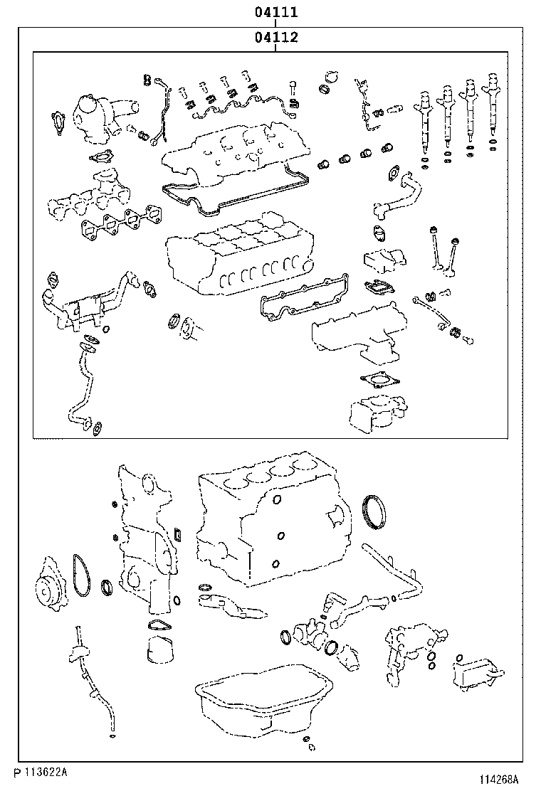  AVENSIS |  ENGINE OVERHAUL GASKET KIT