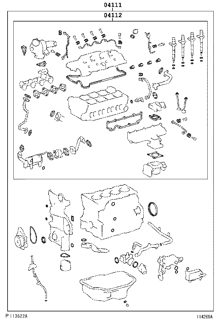  AVENSIS |  ENGINE OVERHAUL GASKET KIT