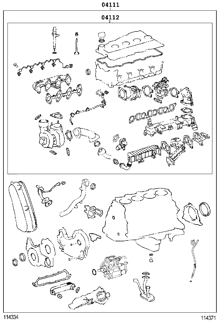  HILUX |  ENGINE OVERHAUL GASKET KIT