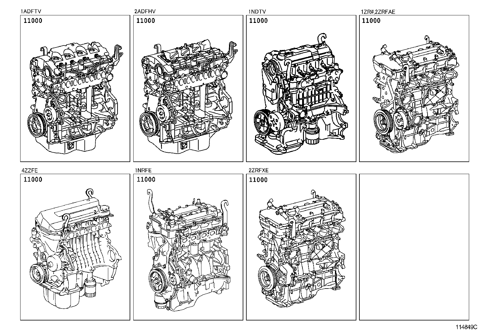  AURIS HYBRID UKP |  PARTIAL ENGINE ASSEMB