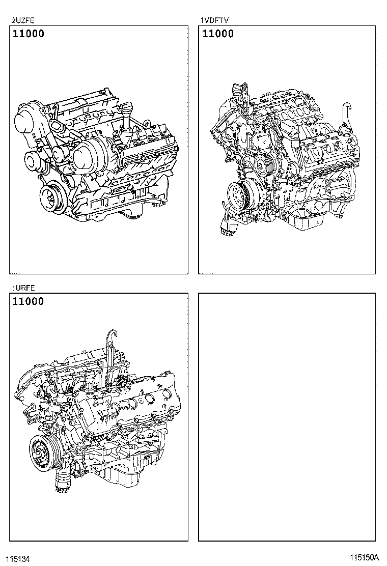  LAND CRUISER 200 202 |  PARTIAL ENGINE ASSEMBLY