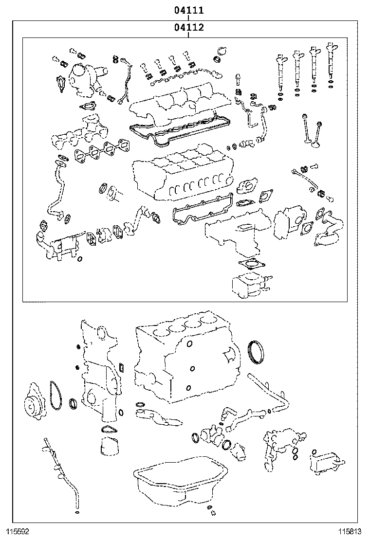  RAV4 |  ENGINE OVERHAUL GASKET KIT