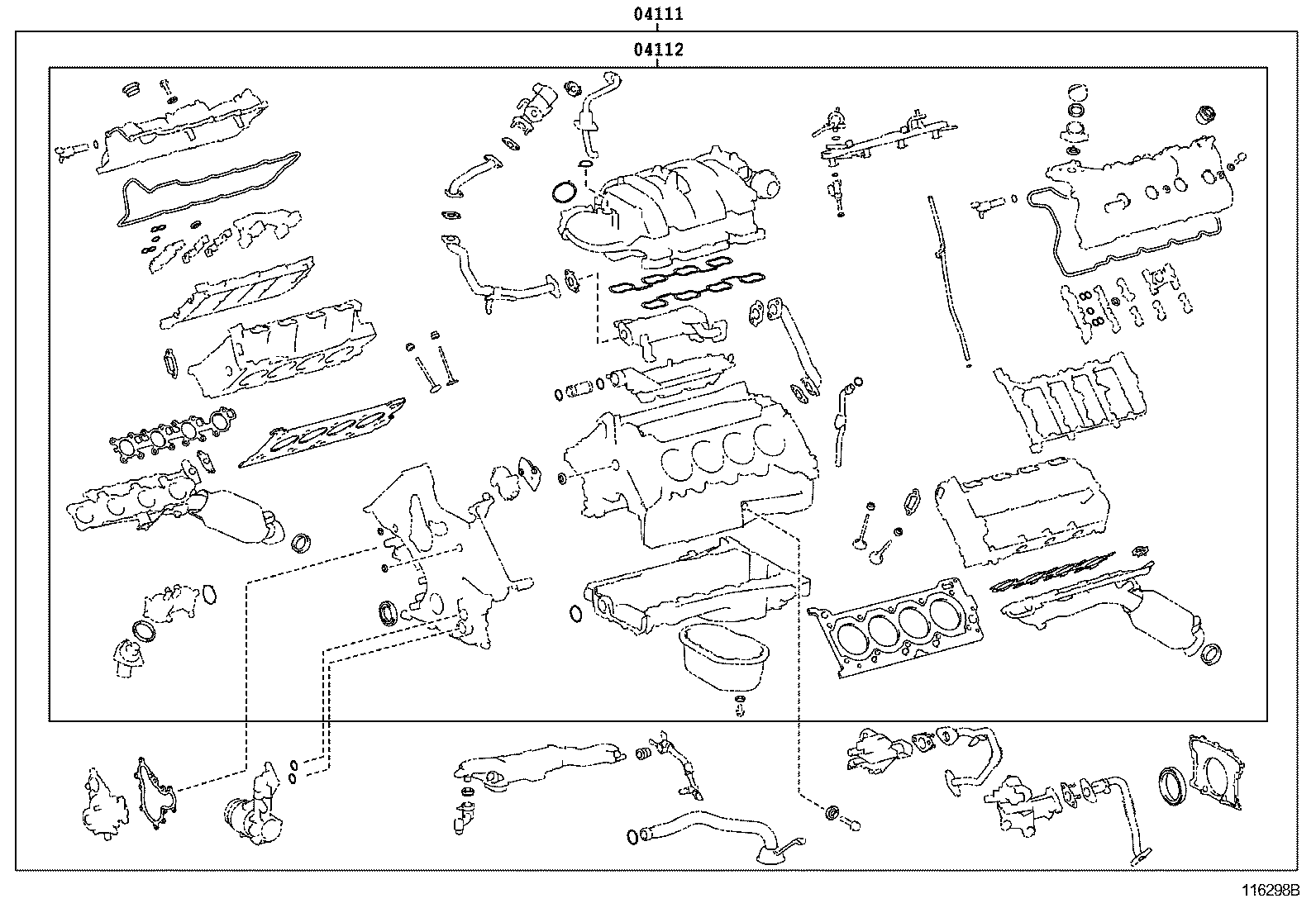  GX460 |  ENGINE OVERHAUL GASKET KIT