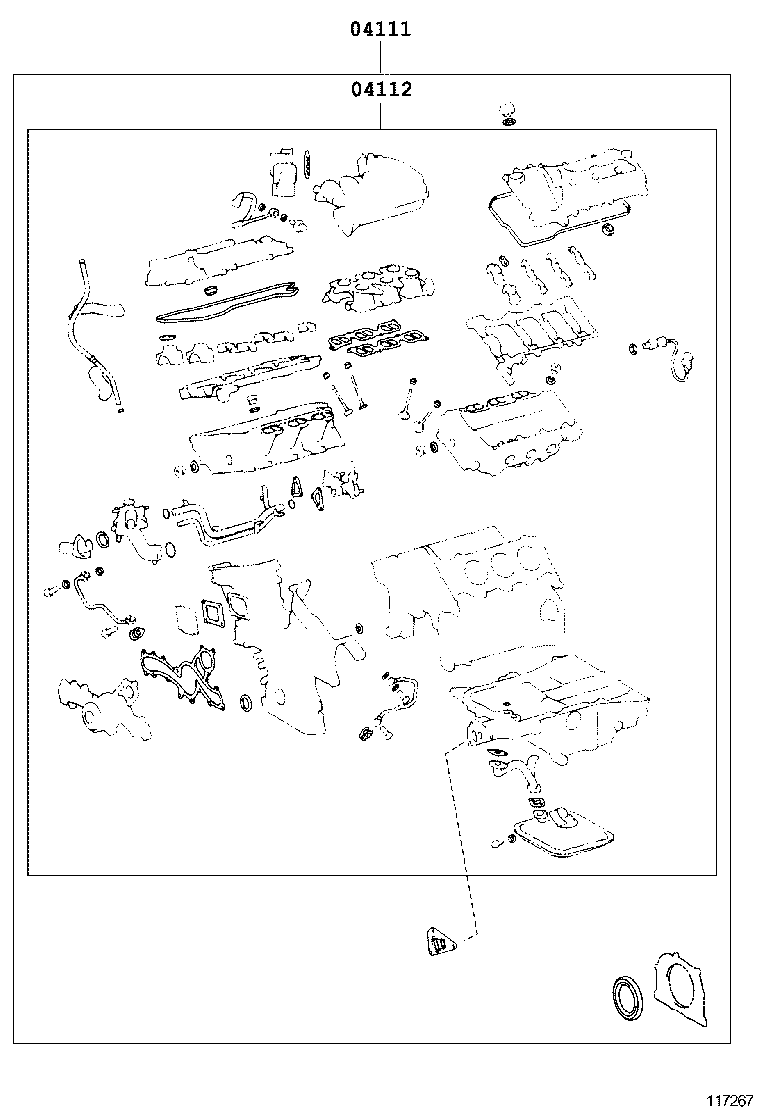  IS250C |  ENGINE OVERHAUL GASKET KIT