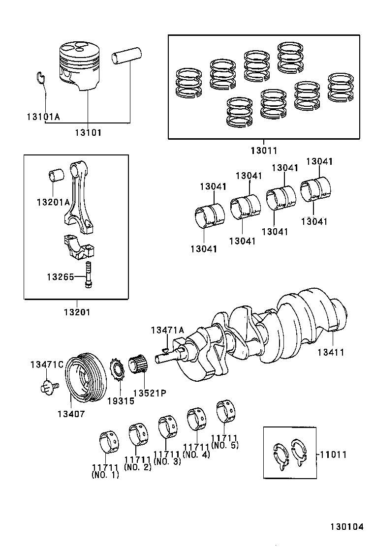  LS400 |  CRANKSHAFT PISTON