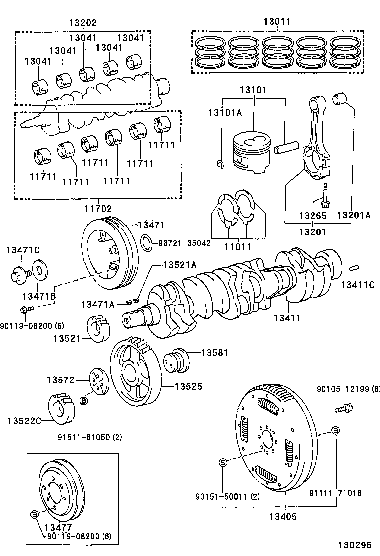  LAND CRUISER 70 |  CRANKSHAFT PISTON