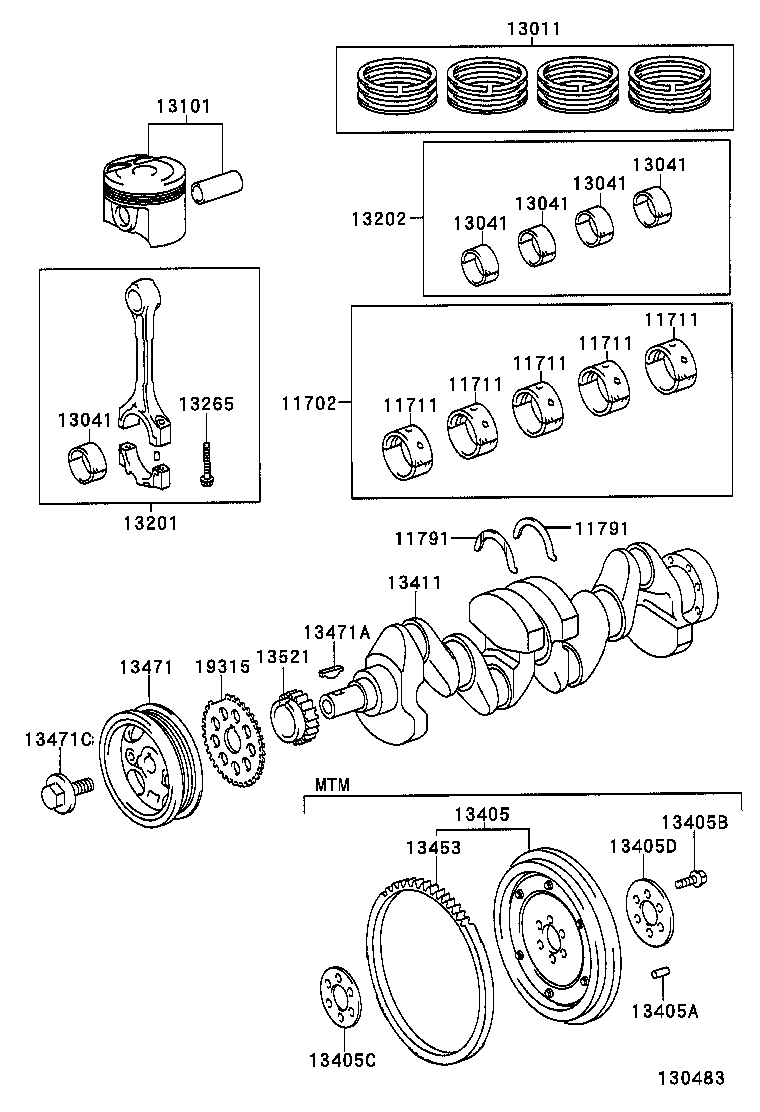  YARIS |  CRANKSHAFT PISTON