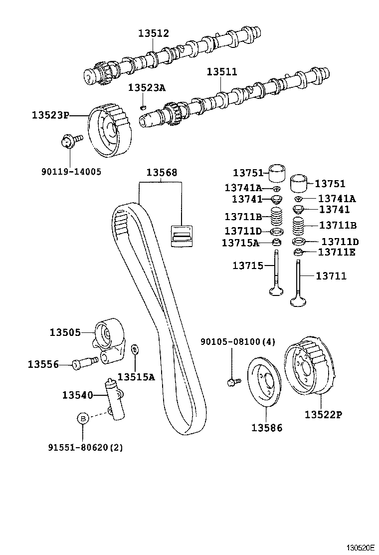  LAND CRUISER 120 |  CAMSHAFT VALVE