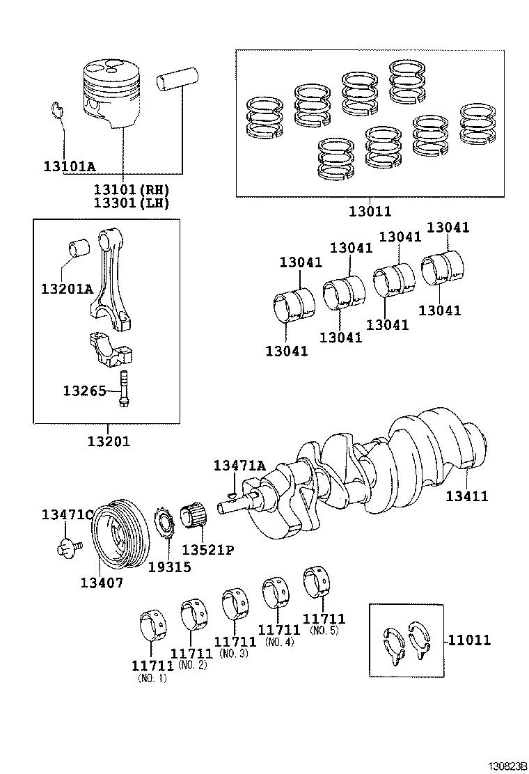  GS30 35 43 460 |  CRANKSHAFT PISTON