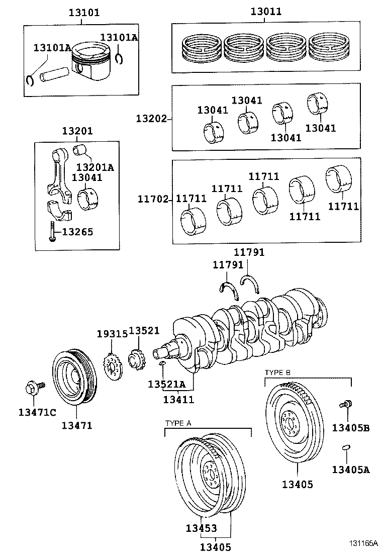  AURIS HYBRID UKP |  CRANKSHAFT PISTON