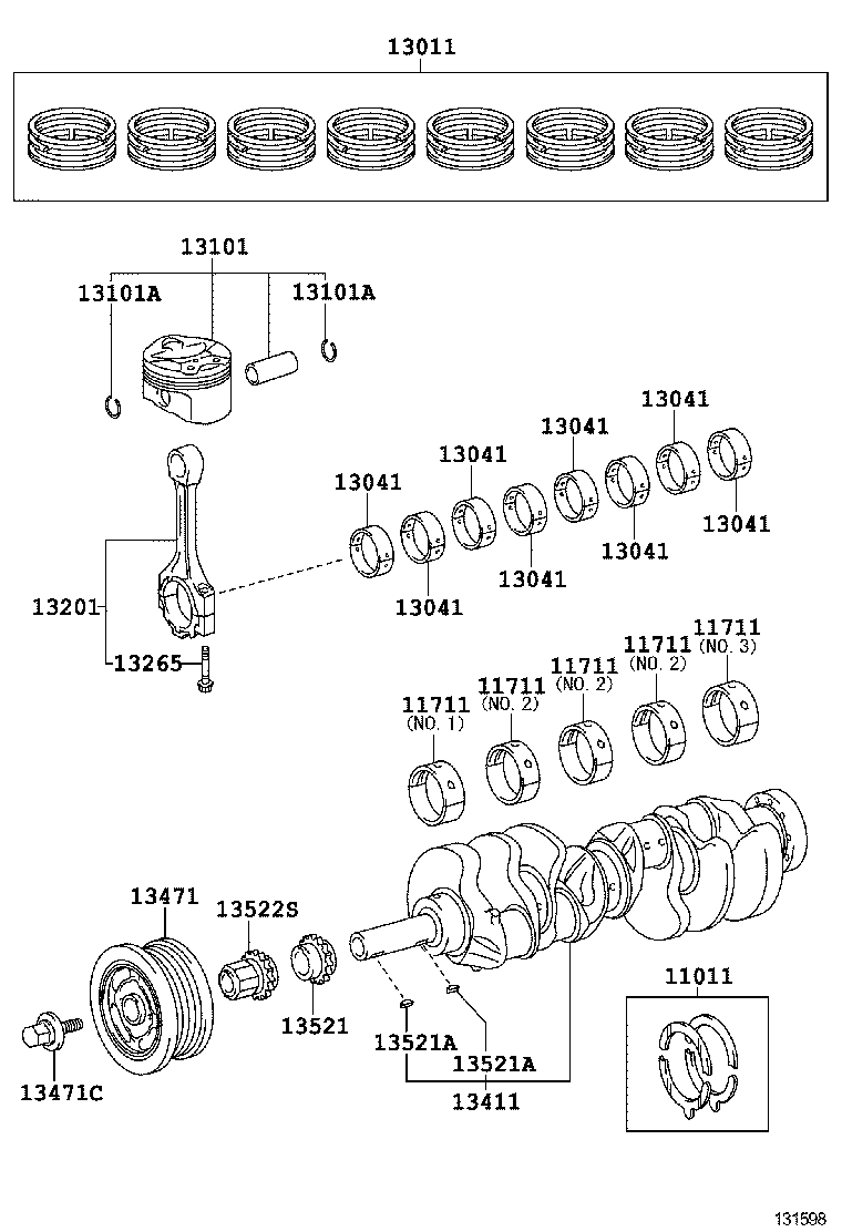  GX460 |  CRANKSHAFT PISTON