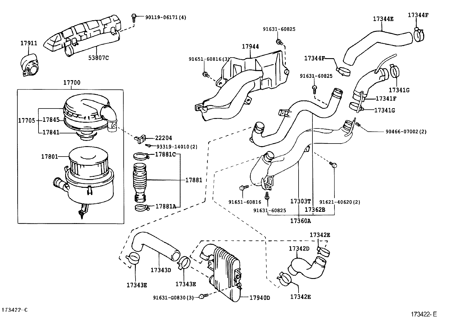  LAND CRUISER 100 |  AIR CLEANER