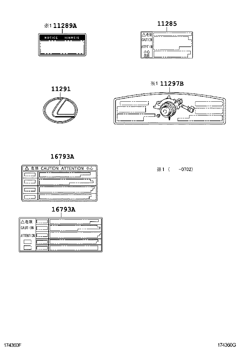  GS30 35 43 460 |  CAUTION PLATE NAME PLATE ENGINE