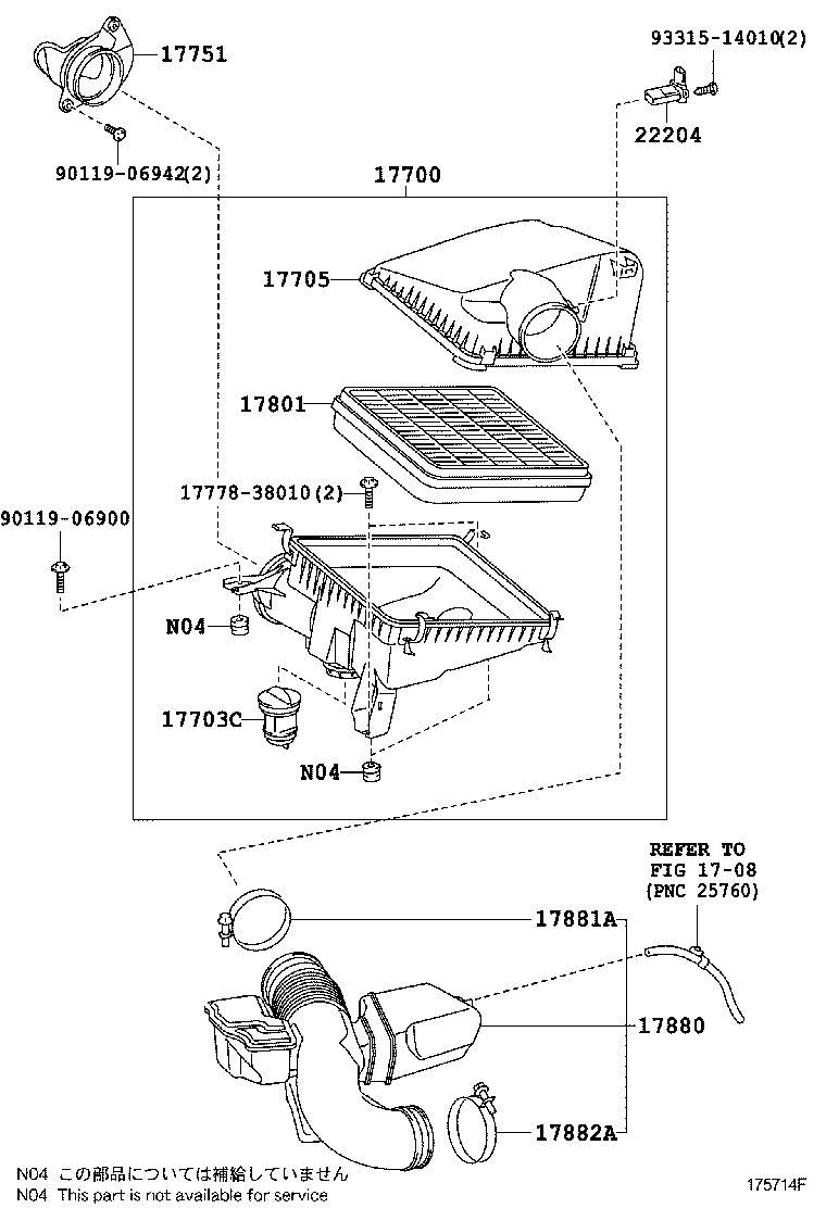  LAND CRUISER 200 202 |  AIR CLEANER