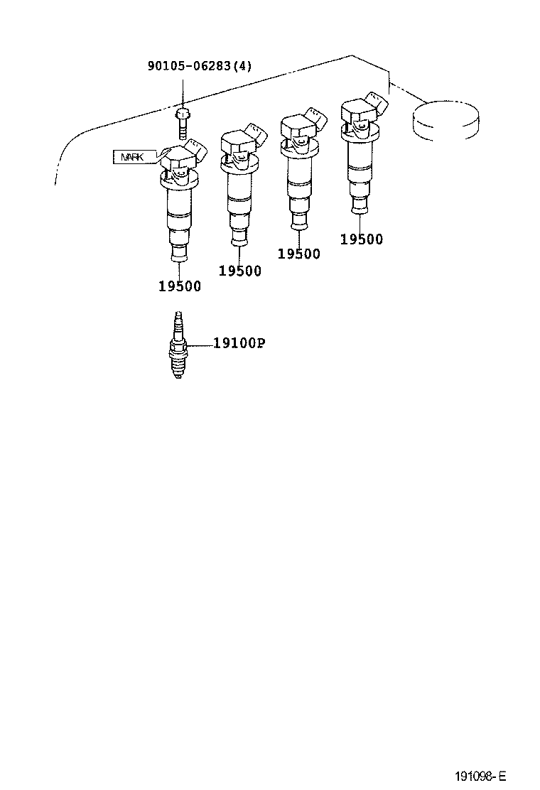  COROLLA VERSO |  IGNITION COIL SPARK PLUG