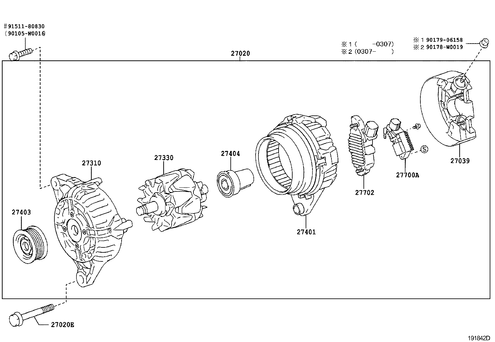  AVENSIS |  ALTERNATOR