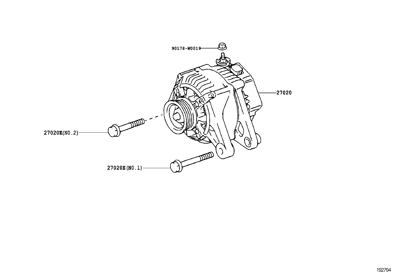  AURIS HYBRID UKP |  ALTERNATOR