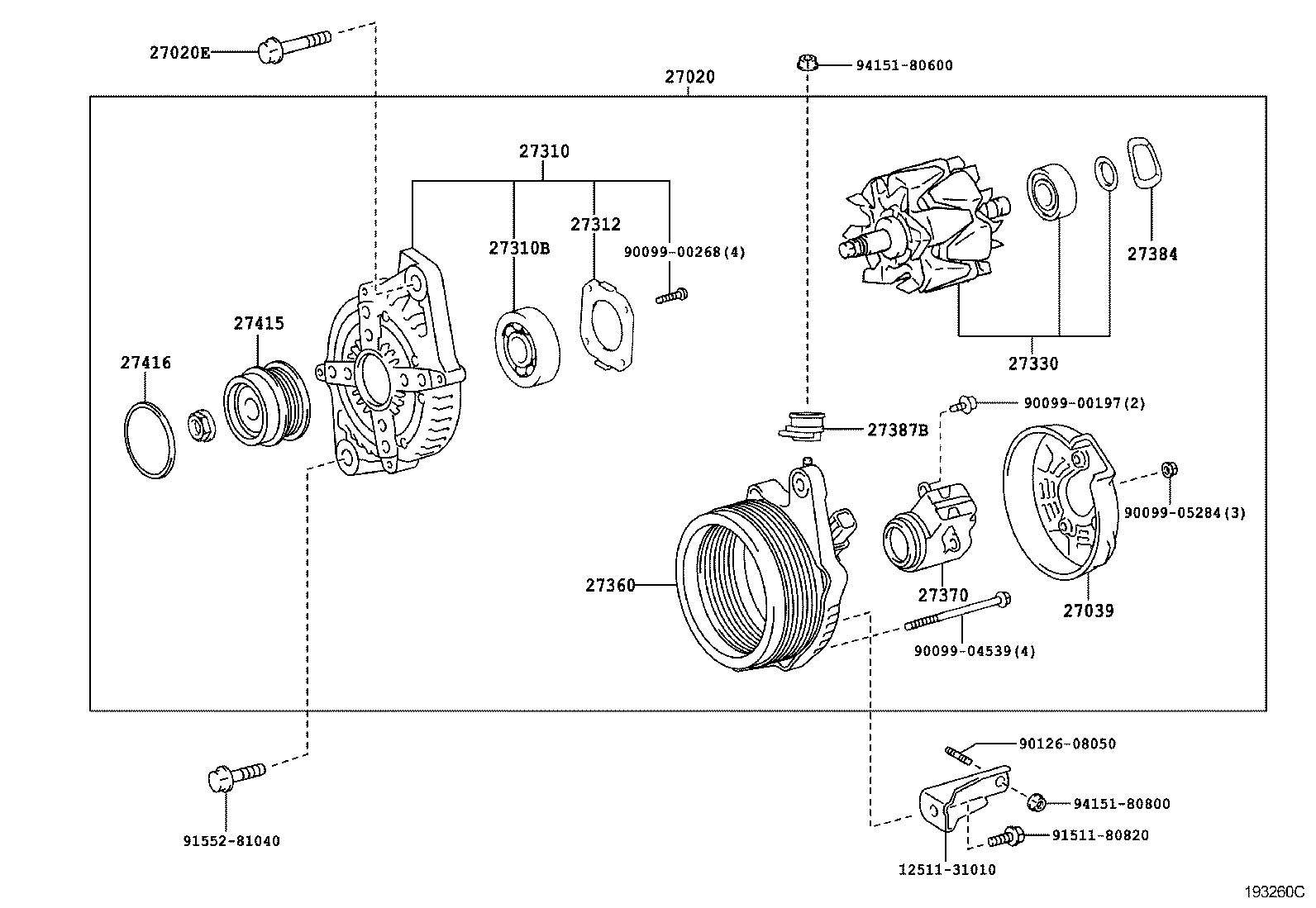  IS250C |  ALTERNATOR