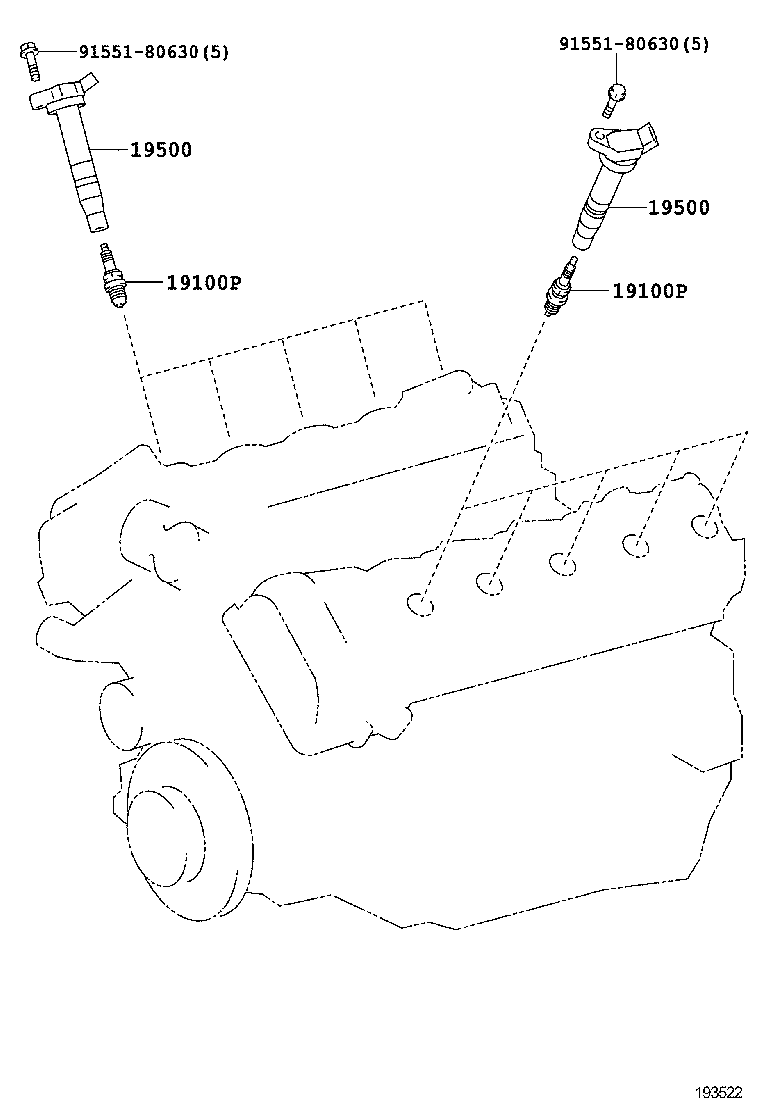  LFA |  IGNITION COIL SPARK PLUG