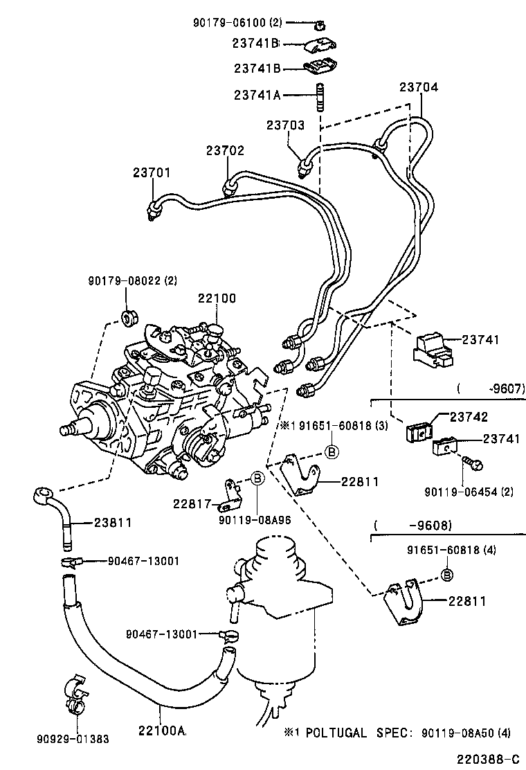  HIACE HIACE S B V |  INJECTION PUMP ASSEMBLY
