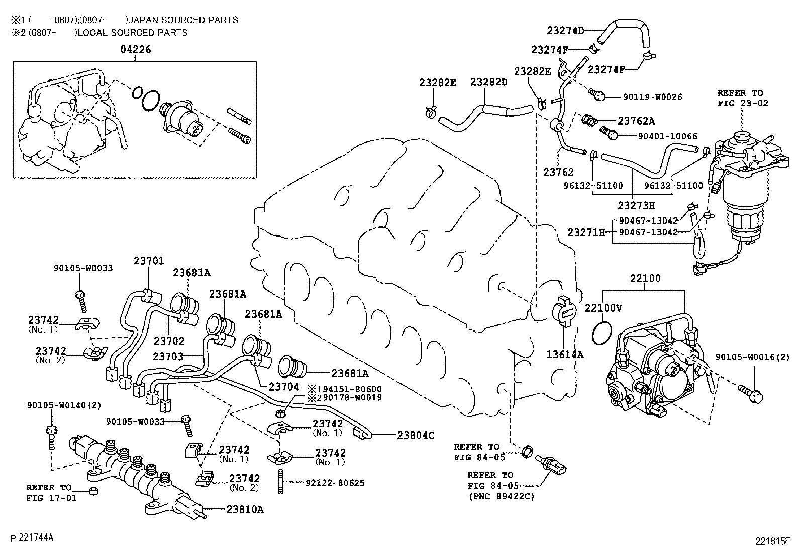  COROLLA VERSO |  INJECTION PUMP ASSEMBLY