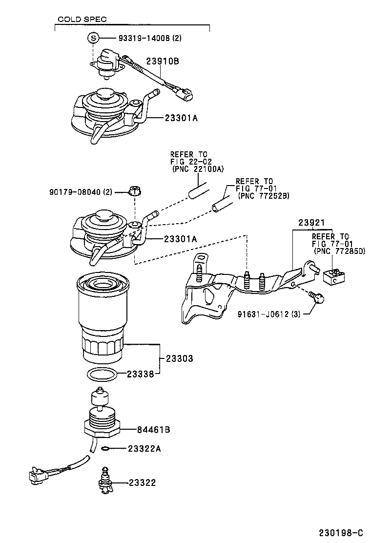  YARIS ECHO VERSO |  FUEL FILTER