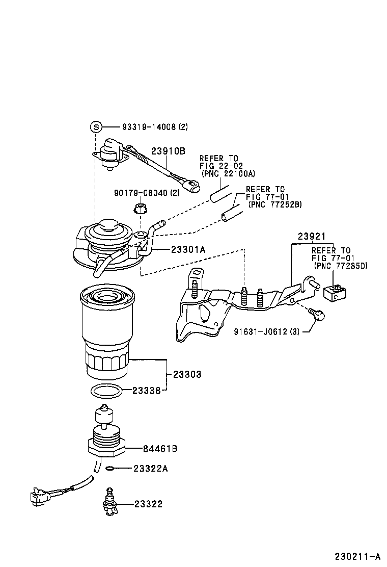  YARIS ECHO VERSO |  FUEL FILTER