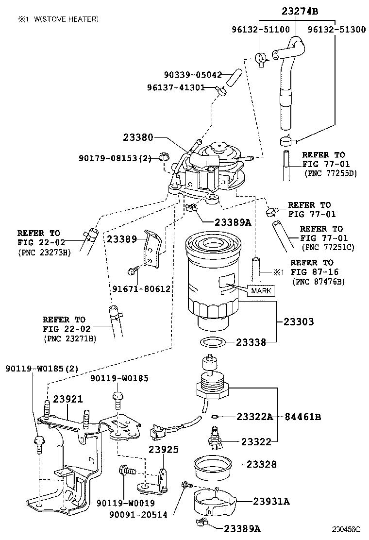  AVENSIS |  FUEL FILTER