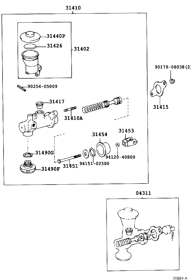  LAND CRUISER 70 |  CLUTCH MASTER CYLINDER