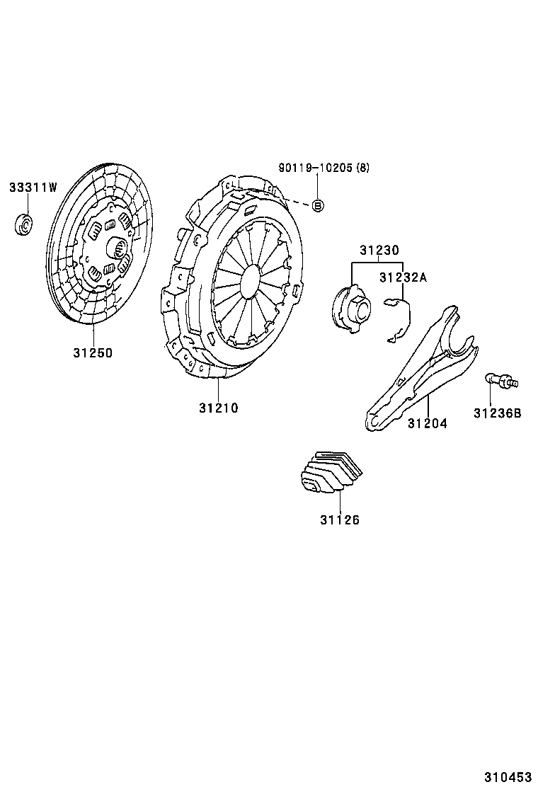  LAND CRUISER 100 105 |  CLUTCH RELEASE FORK