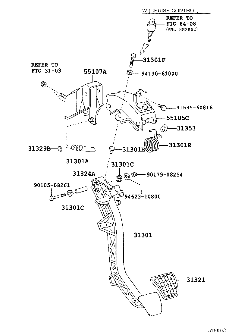  LAND CRUISER 120 |  CLUTCH PEDAL FLEXIBLE HOSE