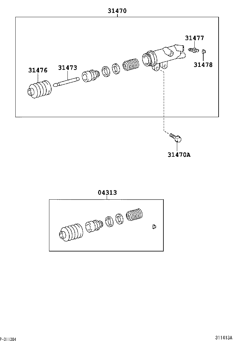  LAND CRUISER 120 |  CLUTCH RELEASE CYLINDER