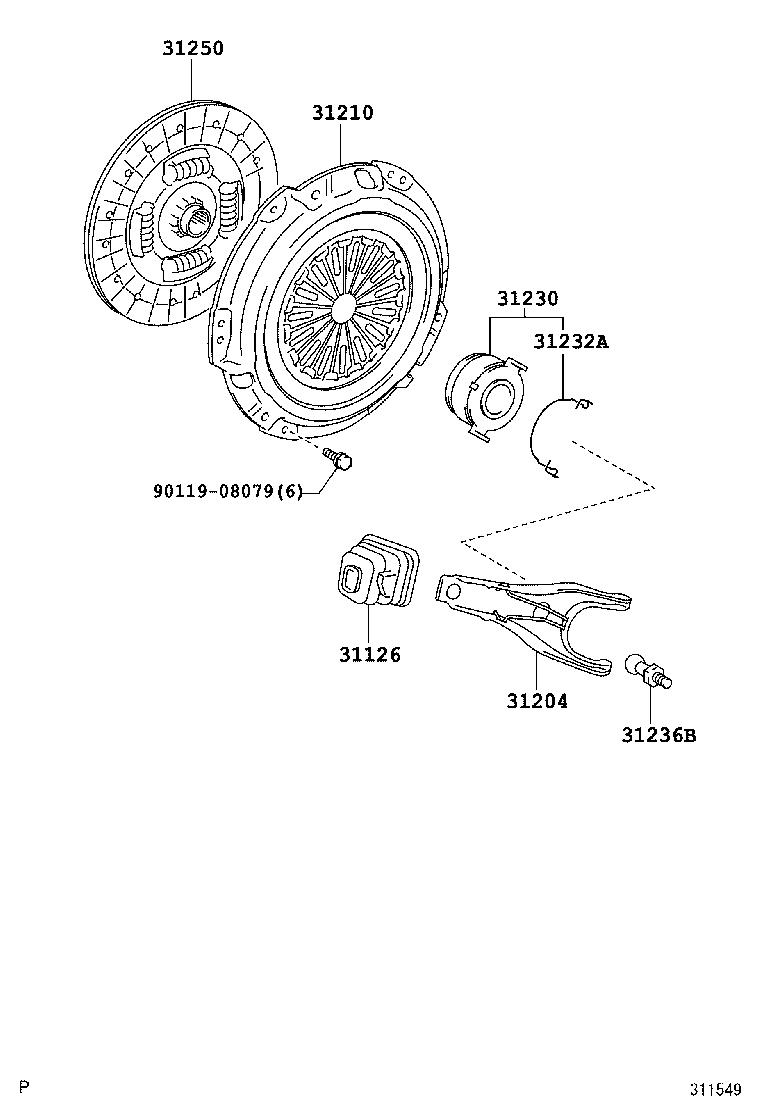  RAV4 |  CLUTCH RELEASE FORK