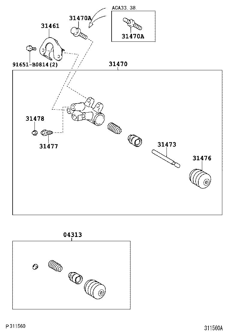  RAV4 |  CLUTCH RELEASE CYLINDER