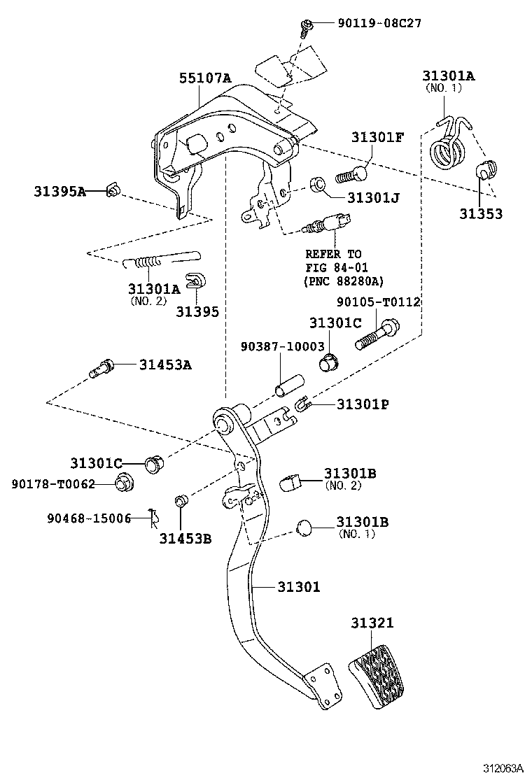  HILUX |  CLUTCH PEDAL FLEXIBLE HOSE